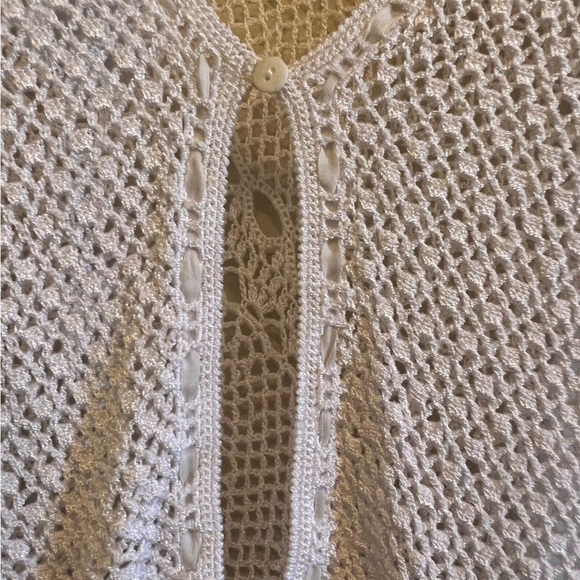 Hand made customized Elegant White Knit Sweater - Picture 2 of 5